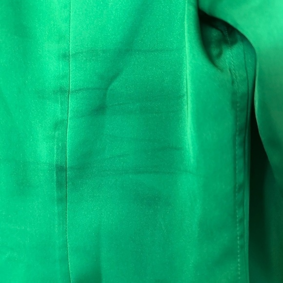 J Crew Bright Emerald Green Skirt Shirt Set - Picture 7 of 15